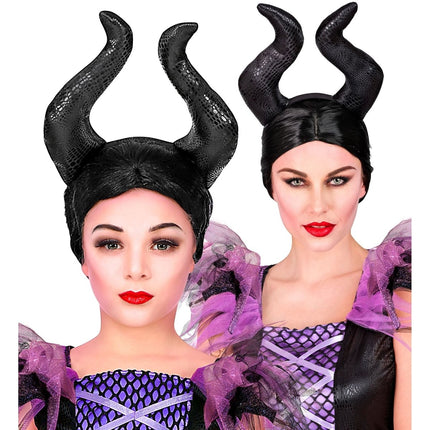 Halloween Haarband Malevizia Met Hoorn van Widmann koop je bij Partywinkel