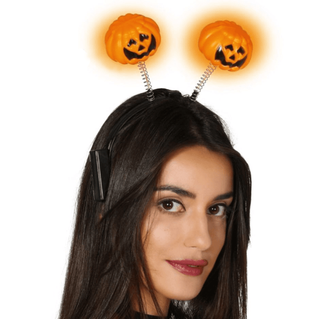 Halloween Haarband Pompoenen Led van Fiestas Guirca koop je bij Partywinkel