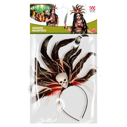 Halloween Haarband Voodoo Doodshoofd van Widmann koop je bij Partywinkel