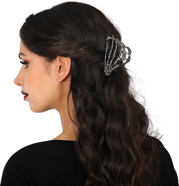 Halloween Haarclip Skelet 8,5cm van Fiestas Guirca koop je bij Partywinkel