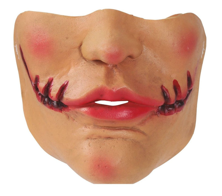 Halloween Half Masker Horror Mond van Fiestas Guirca koop je bij Partywinkel