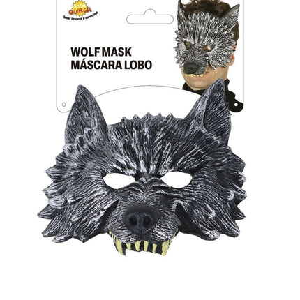 Halloween Half Masker Wolf van Fiestas Guirca koop je bij Partywinkel
