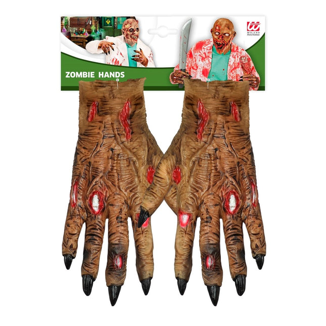 Halloween Handschoenen Zombie van Widmann koop je bij Partywinkel