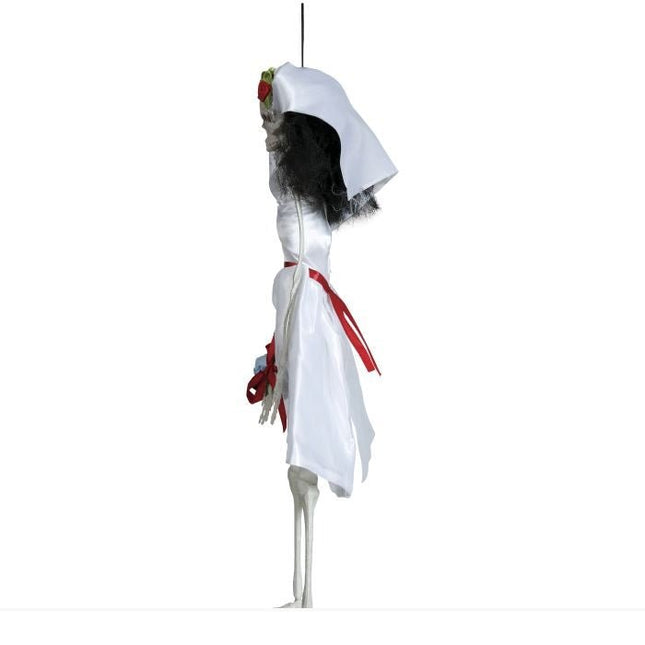 Halloween Hangende Pop Bruid 40cm van Fiestas Guirca koop je bij Partywinkel
