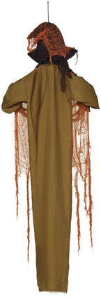 Halloween Pop Heks Met Licht, Geluid En Beweging Oranje 1,8m van Fiestas Guirca koop je bij Partywinkel