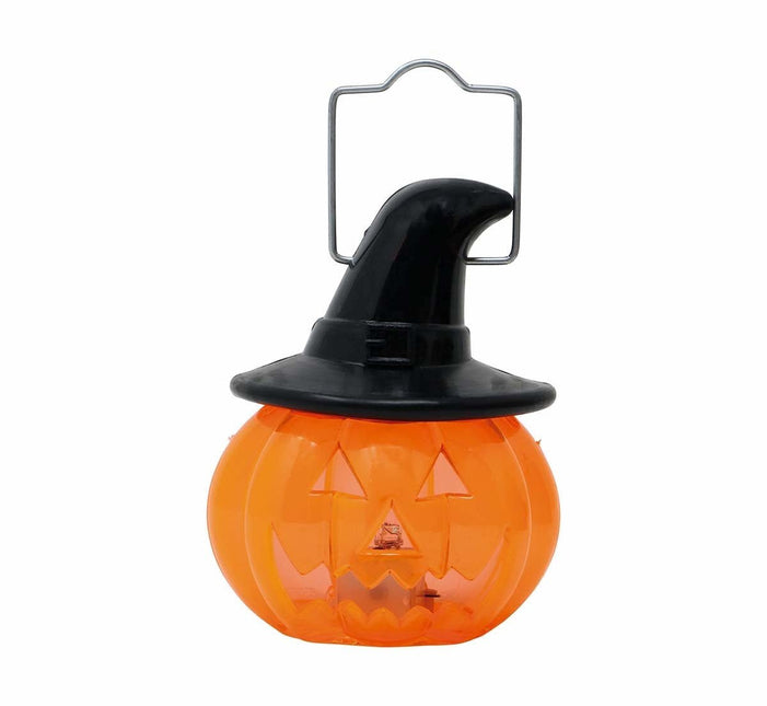 Halloween Hangdecoratie Pompoen Met Licht 8cm van Fiestas Guirca koop je bij Partywinkel