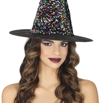 Halloween Heksenhoed Glitters van Fiestas Guirca koop je bij Partywinkel