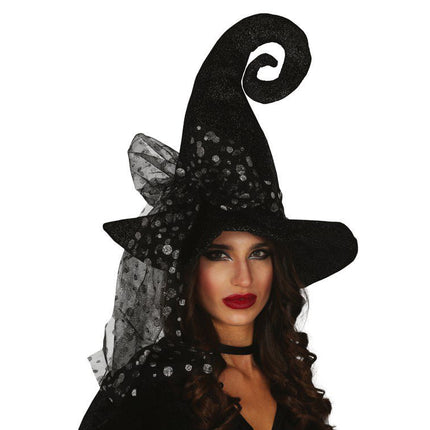Halloween Heksenhoed Krul Punt van Fiestas Guirca koop je bij Partywinkel