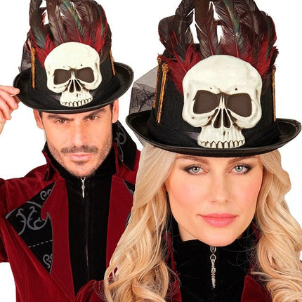 Halloween Hoed Hoog Voodoo En Botten van Widmann koop je bij Partywinkel