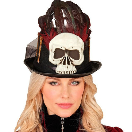 Halloween Hoed Hoog Voodoo En Botten van Widmann koop je bij Partywinkel