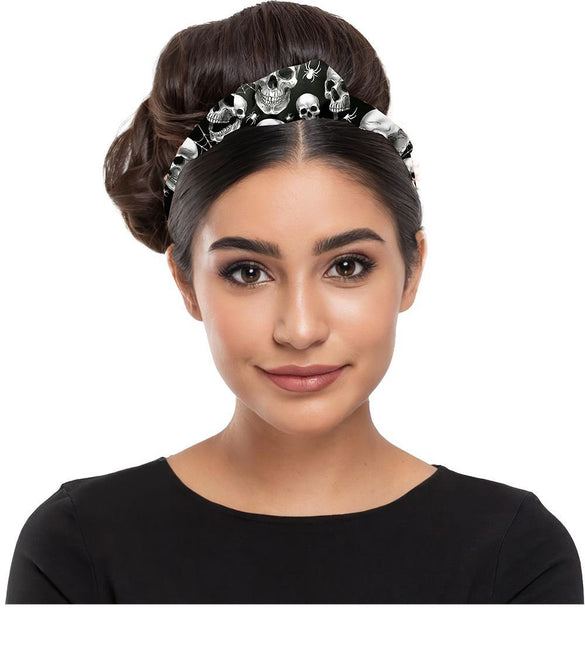 Halloween Hoofdband Zwart Wit Spoken van Fiestas Guirca koop je bij Partywinkel
