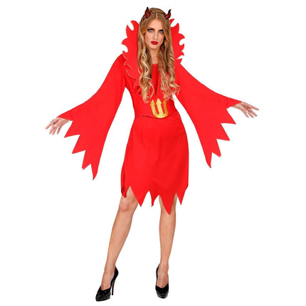 Halloween Jurk Dames Duivelin van Widmann koop je bij Partywinkel