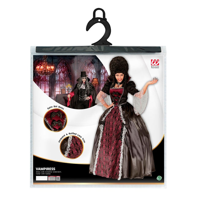 Halloween Jurk Dames Vampier 4 delig van Widmann koop je bij Partywinkel