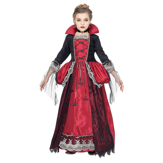 Halloween Jurk Meisje Vampier 3 delig van Widmann koop je bij Partywinkel