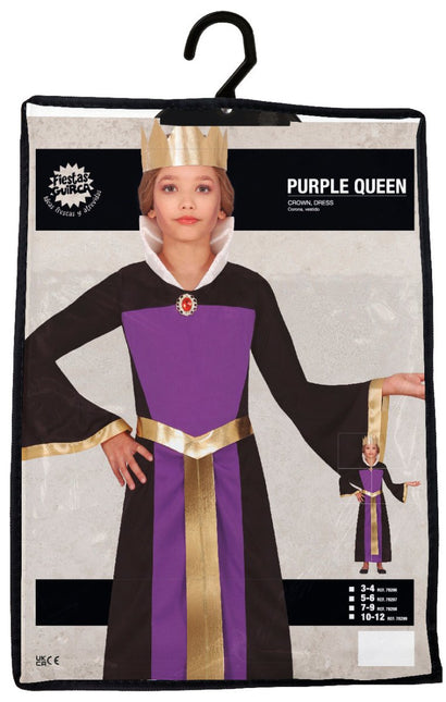 Halloween Jurk Paars Meisje Koningin van Fiestas Guirca koop je bij Partywinkel