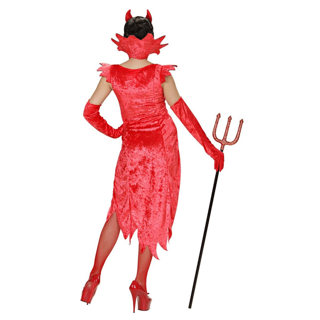 Halloween Jurk Rood Duivel Fluweel van Widmann koop je bij Partywinkel