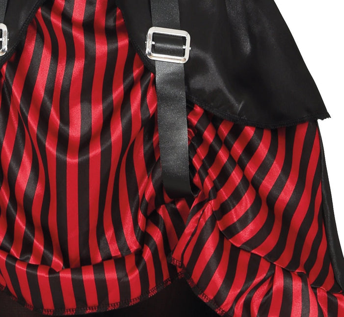 Halloween Jurk Rood Zwart Meisje Gothic van Fiestas Guirca koop je bij Partywinkel