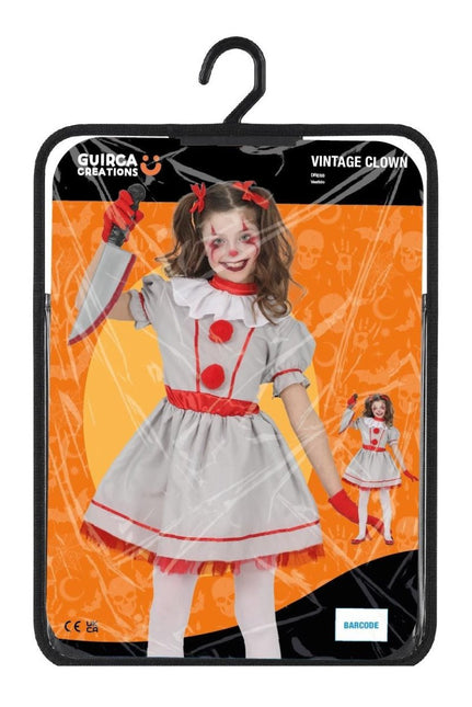 Halloween Jurk Wit Kind Vintage Clown van Fiestas Guirca koop je bij Partywinkel