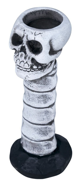 Halloween Kaarsenhouder Schedel 17cm van Fiestas Guirca koop je bij Partywinkel