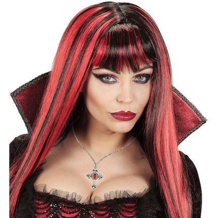 Halloween Ketting Kruis Met Steen van Widmann koop je bij Partywinkel