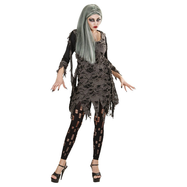 Halloween Kostuum Dames Zombie 2 delig van Widmann koop je bij Partywinkel