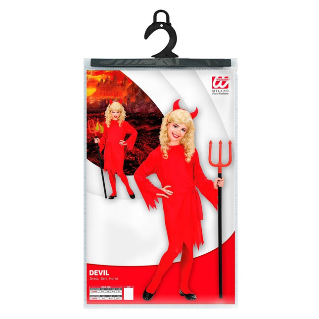 Halloween Kostuum Duivel Meisje 53cm van Widmann koop je bij Partywinkel