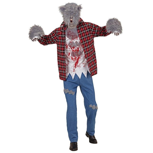 Halloween Kostuum Heren Weerwolf 5 delig van Widmann koop je bij Partywinkel