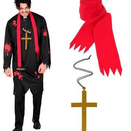Halloween Kostuum Heren Zombie Priester van Widmann koop je bij Partywinkel