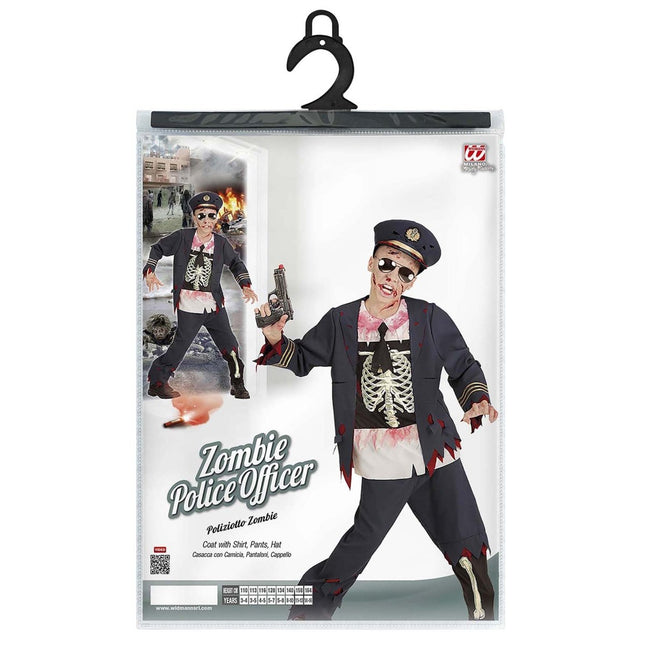 Halloween Kostuum Jongen Politie Zombie van Widmann koop je bij Partywinkel