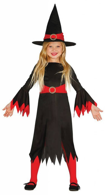 Halloween Kostuum Kind Heks Rood van Fiestas Guirca koop je bij Partywinkel