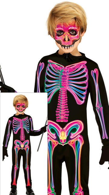 Halloween Kostuum Kind Neon Skelet van Fiestas Guirca koop je bij Partywinkel