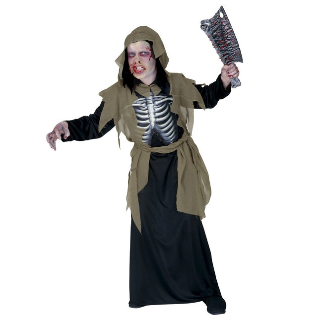 Halloween Kostuum Kind Zombie Skelet van Widmann koop je bij Partywinkel