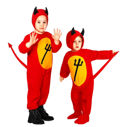 Halloween Kostuum Rood Baby Duivel 2 delig van Widmann koop je bij Partywinkel