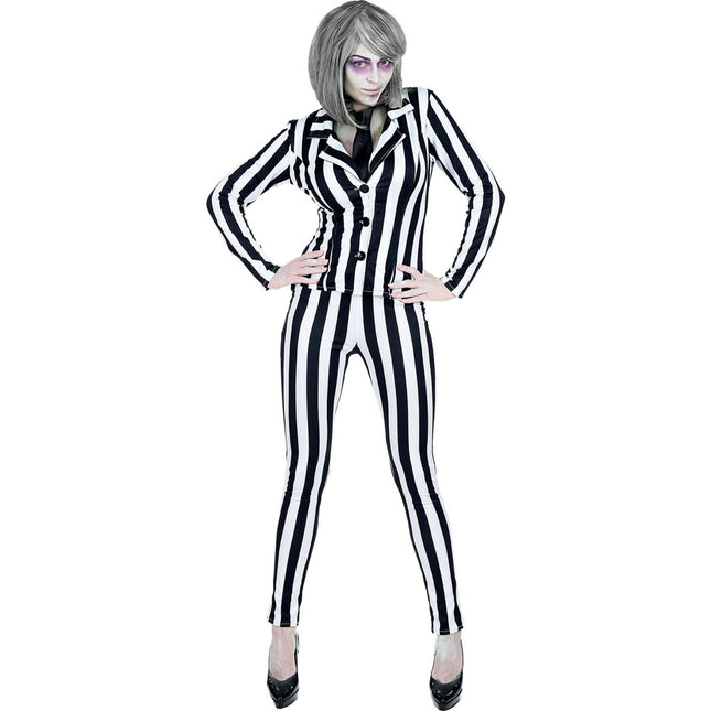 Halloween Kostuum Wit Zwart Dames Geest van Widmann koop je bij Partywinkel