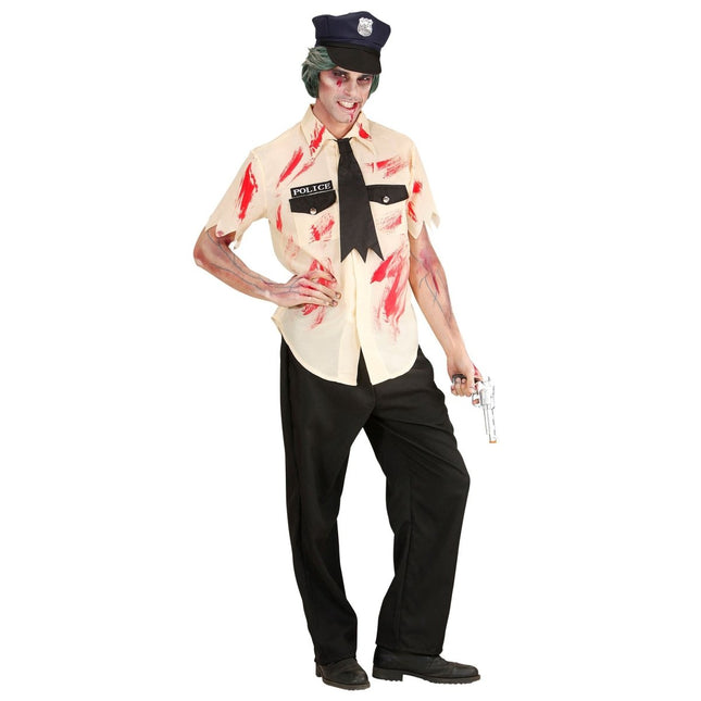 Halloween Kostuum Zombie Politie van Widmann koop je bij Partywinkel