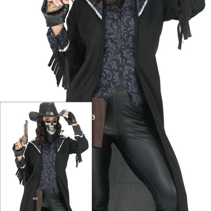 Halloween Kostuum Zwart Dames Gothic Cowgirl van Fiestas Guirca koop je bij Partywinkel