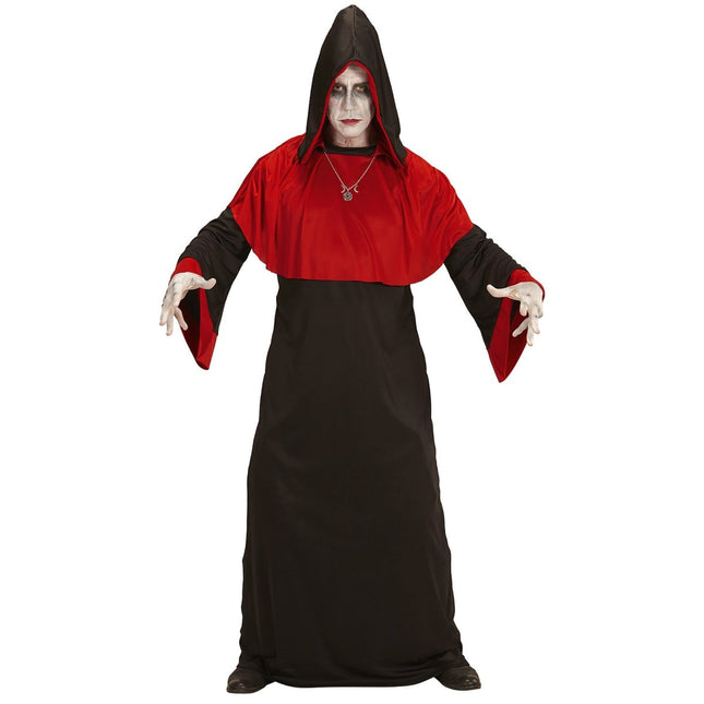 Halloween Kostuum Zwart Rood Heren Demoon van Widmann koop je bij Partywinkel