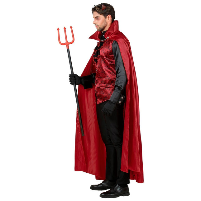 Halloween Kostuum Zwart Rood Heren Duivel van Widmann koop je bij Partywinkel