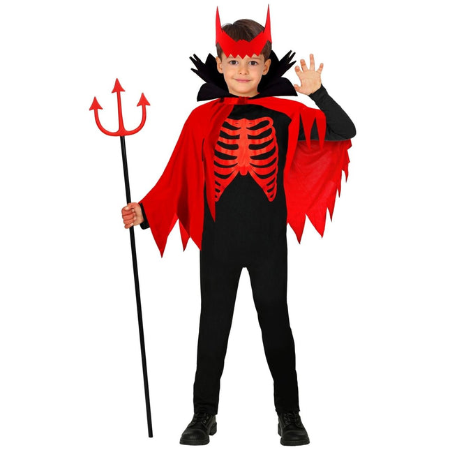 Halloween Kostuum Zwart Rood Jongen Duivel van Widmann koop je bij Partywinkel