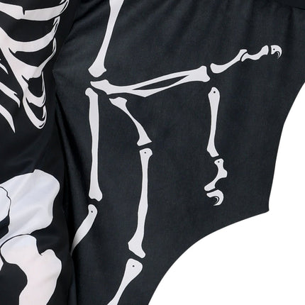 Halloween Kostuum Zwart Wit Kind Vleermuis Skelet van Fiestas Guirca koop je bij Partywinkel