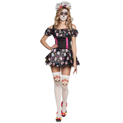 Halloween Kousen Calavera van Boland koop je bij Partywinkel