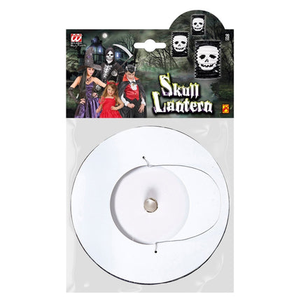 Halloween Lampion Zwart Schedel van Widmann koop je bij Partywinkel