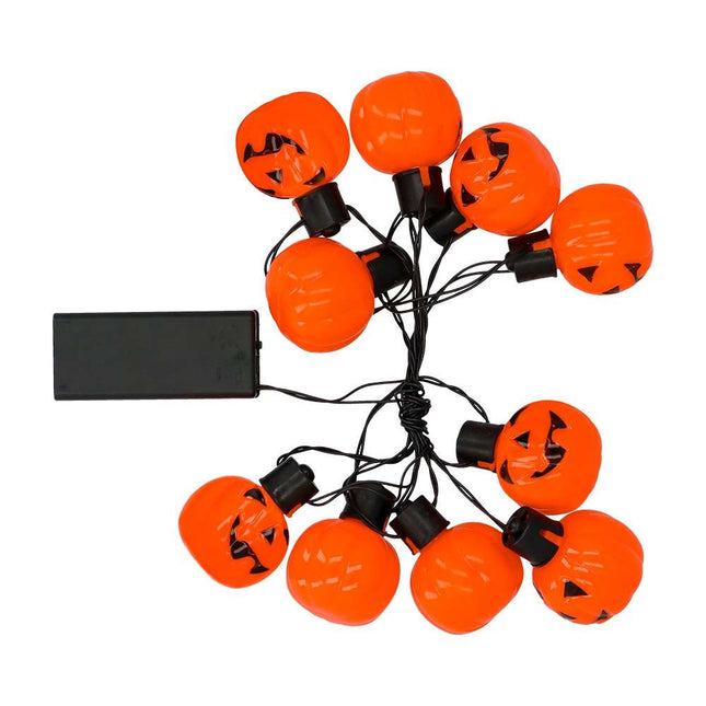 Halloween Lichtslinger LED Pompoen 1,75m van Boland koop je bij Partywinkel