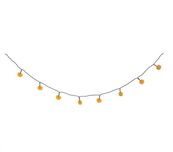 Halloween Lichtslinger LED Pompoenen 1,55m van Fiestas Guirca koop je bij Partywinkel