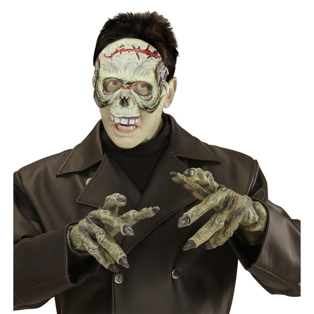 Halloween Masker Groen Monster van Widmann koop je bij Partywinkel
