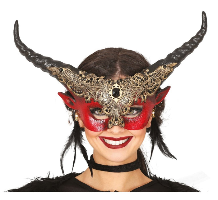 Halloween Masker Hoorns van Fiestas Guirca koop je bij Partywinkel