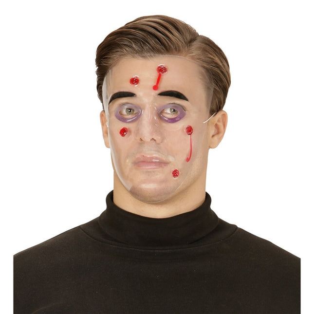 Halloween Masker Kogelgaten van Widmann koop je bij Partywinkel
