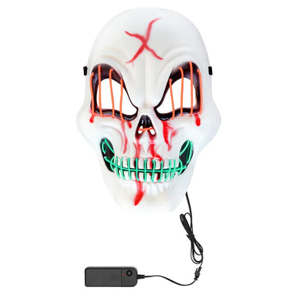 Halloween Masker Led Skelet van Boland koop je bij Partywinkel