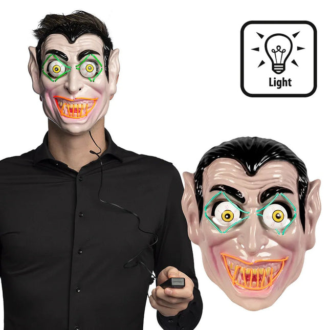 Halloween Masker Led Vampier van Boland koop je bij Partywinkel