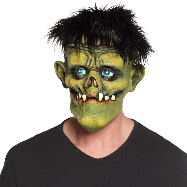 Halloween Masker Monster Groen Haar van Boland koop je bij Partywinkel